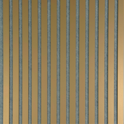 Panneau mural acoustique doré – feutre gris