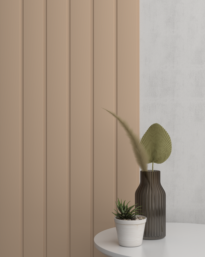 Lichtbruin WP15 3D-wandpaneel – inline breed