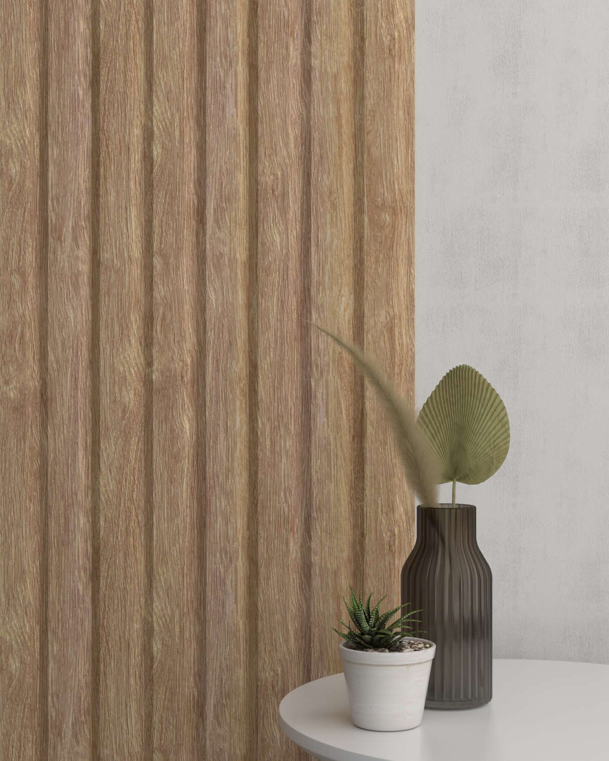 Panneau mural 3D WP07 chêne clair – rainure en V