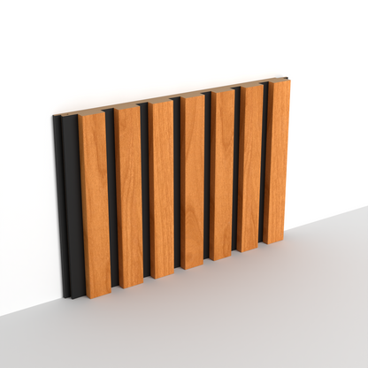 Light Walnut MDF Latt Wall Panel