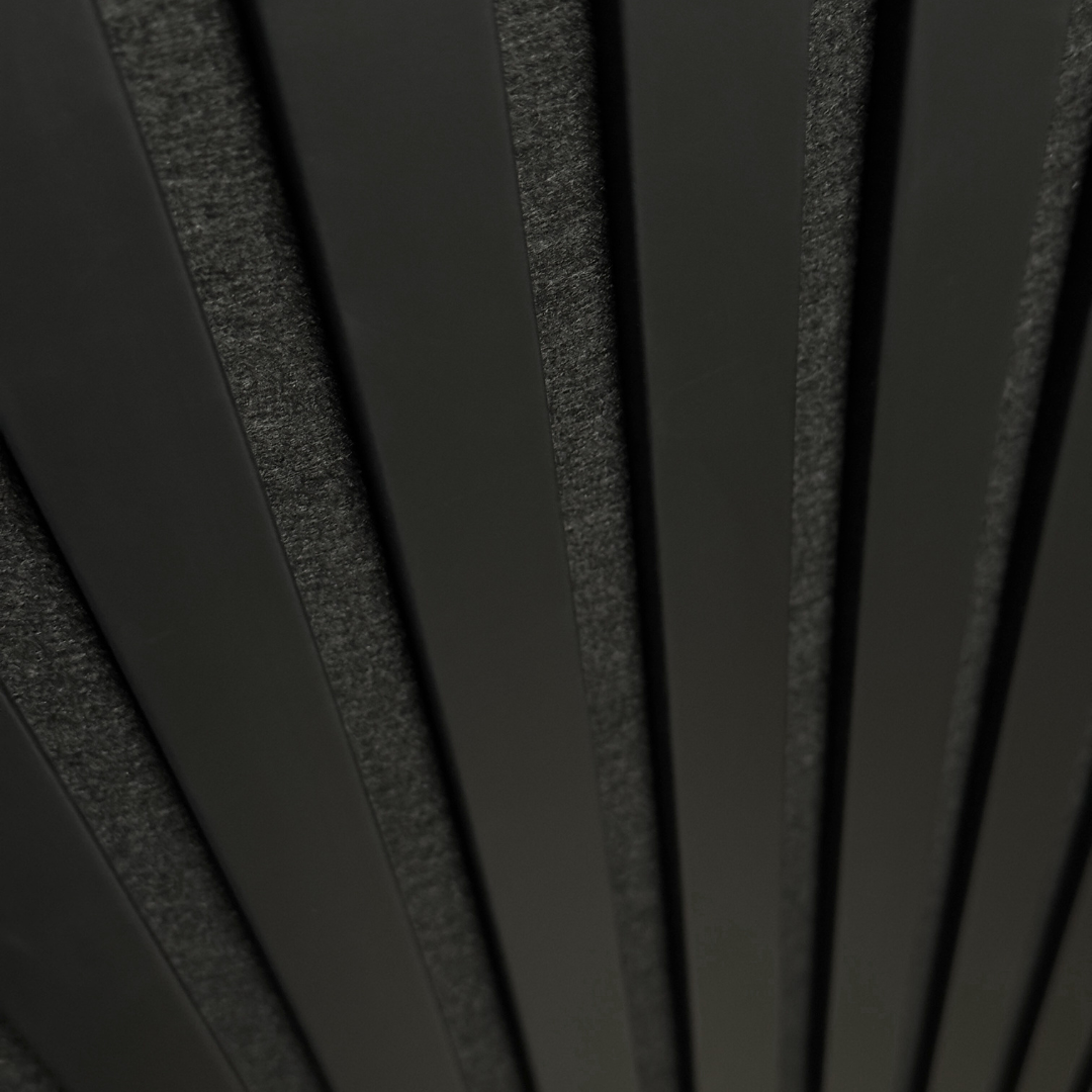 Panneau mural acoustique noir mat