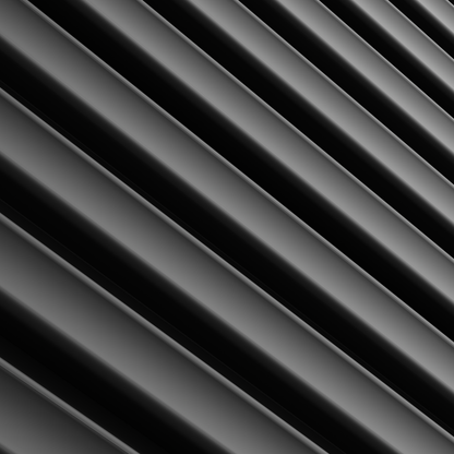 Panneau mural 3D WP04 noir mat – lame creuse
