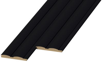 Panneau mural 3D WP06 noir mat – arche douce