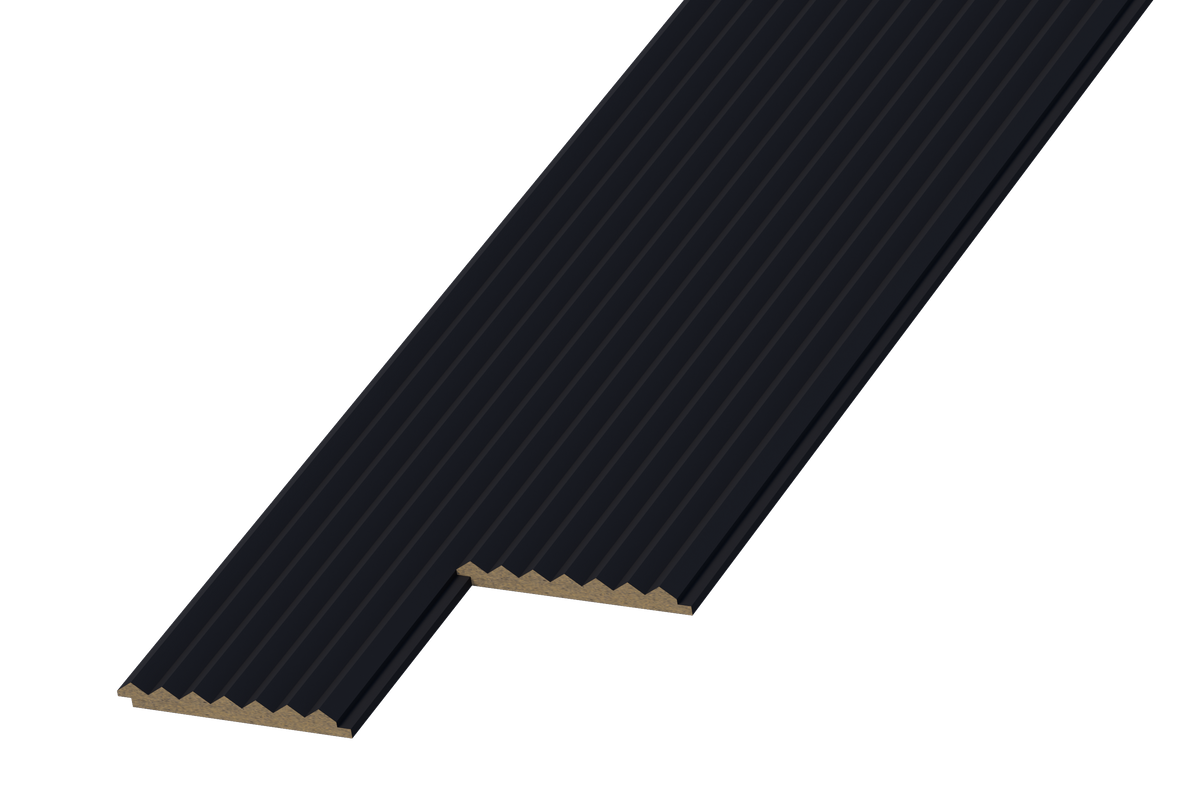 Panneau mural 3D WP10 noir mat – pic fin