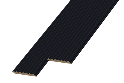 Panneau mural 3D WP10 noir mat – pic fin