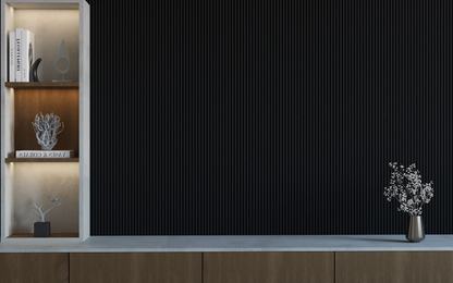 Panneau mural 3D WP10 noir mat – pic fin