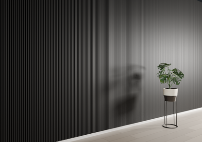 Panneau mural 3D WP12 noir mat – inline