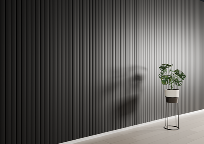 Panneau mural 3D WP15 noir mat – inline large
