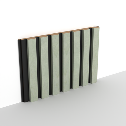 Mosgroen MDF Latt-wandpaneel