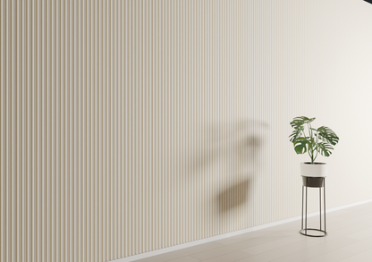 Panneau mural 3D WP04 crème doux – lame creuse