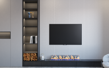 Soft White Acoustic Wall Panel – Gray Felt