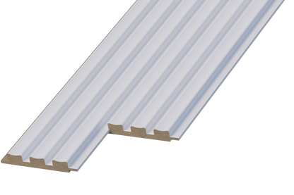 Panneau mural 3D WP04 blanc doux – lame creuse