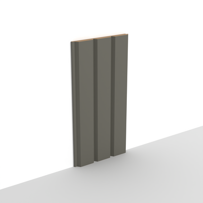Gray SWP03 3D Wall Panel – Slim V-Groove
