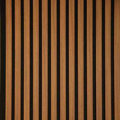 Teak akoestisch wandpaneel