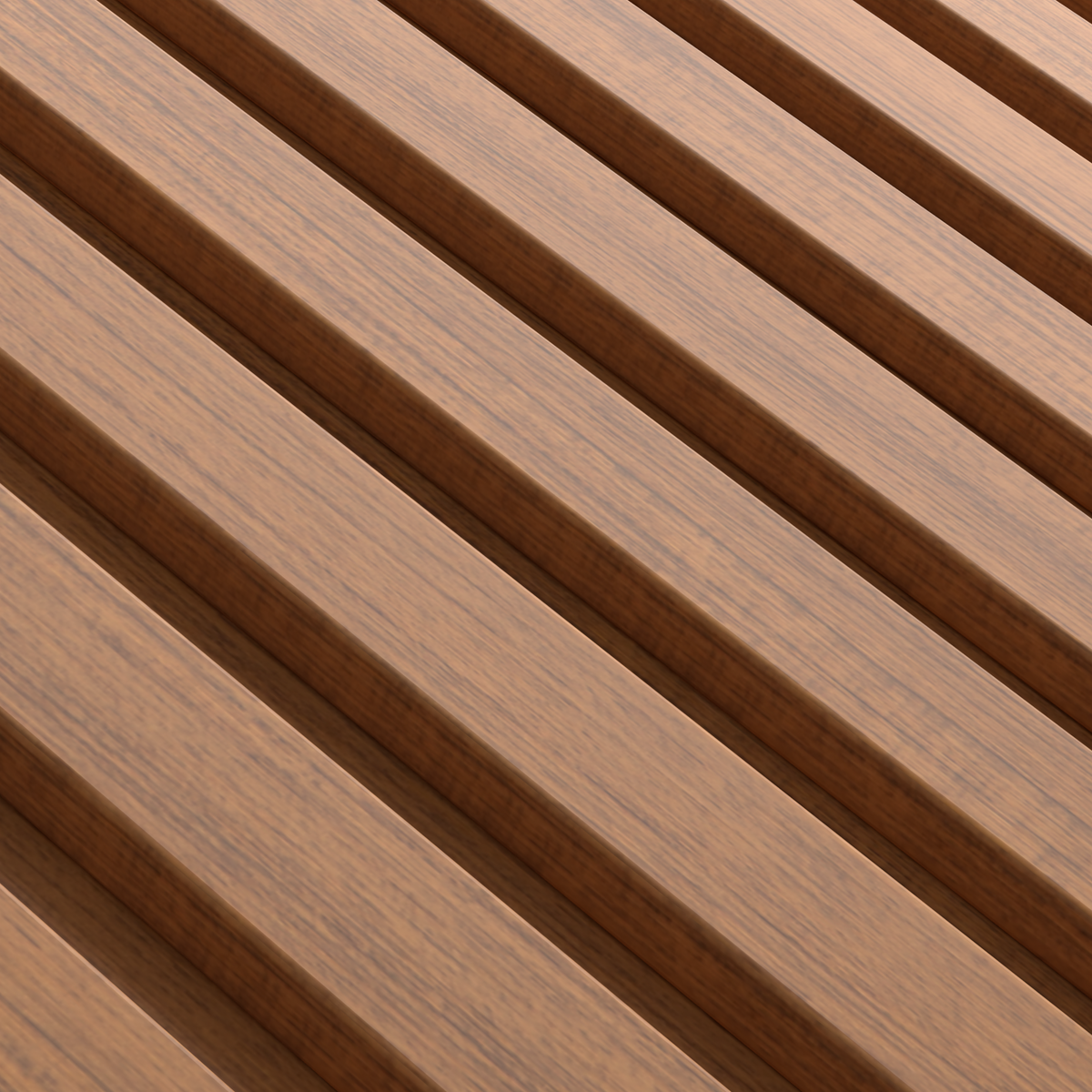 Teak MDF Latt-wandpaneel – teak achterplaat