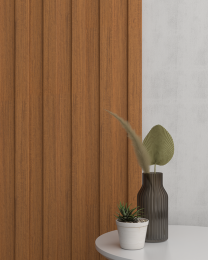 Teak WP01 3D Wall Panel – Wide Slat