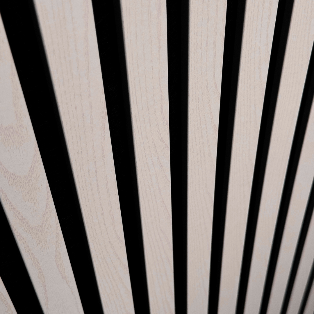 Wit teak akoestisch wandpaneel