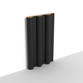 Mat zwart | WP09 | 3D-wandpaneel