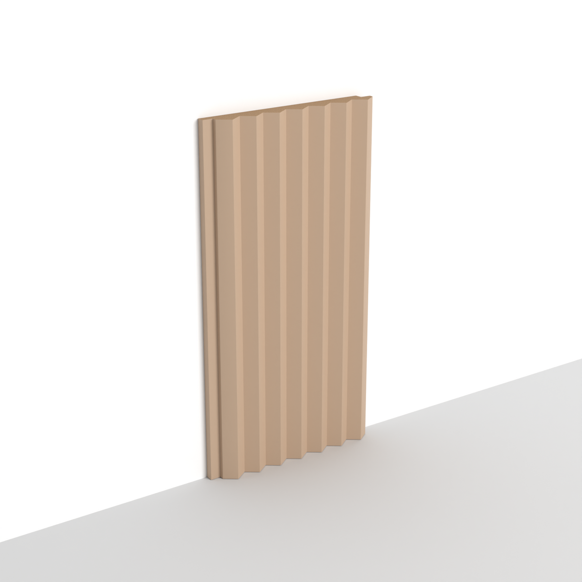 Panneau mural 3D WP10 brun clair – pic fin