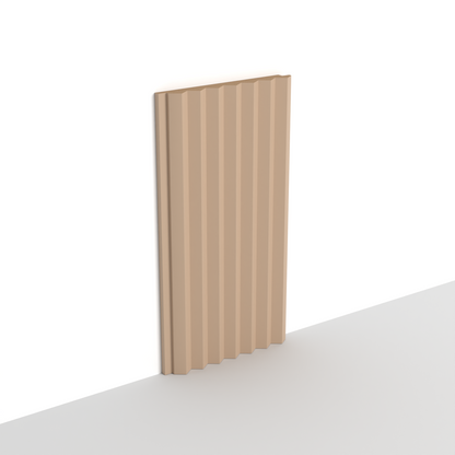 Panneau mural 3D WP10 brun clair – pic fin