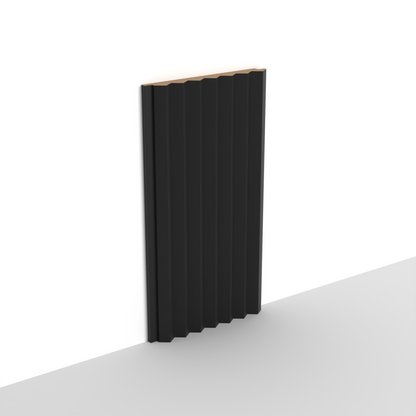 Panneau mural 3D WP10 noir mat – pic fin