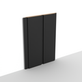 Mat zwart | WP15 | 3D-wandpaneel